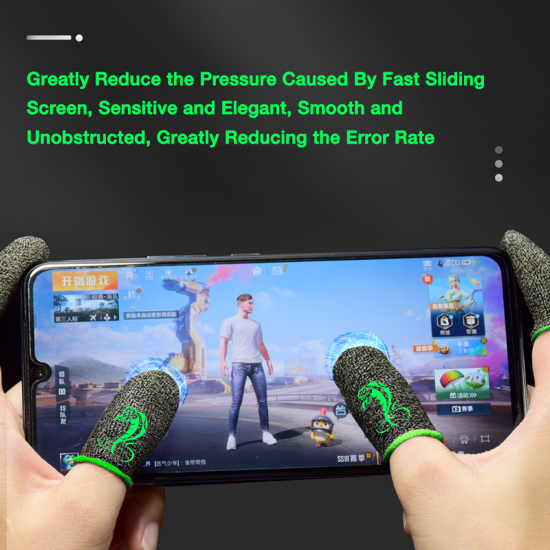 BlueWow Gaming Finger Sleeve for PUBG Breathable Fingertips Sweatproof Anti-slip Fingertip Cover Thumb Gloves For Mobile Game. 