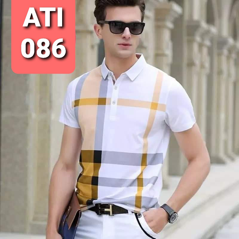 Trendy Neck, Half Selvee Polo Shirt