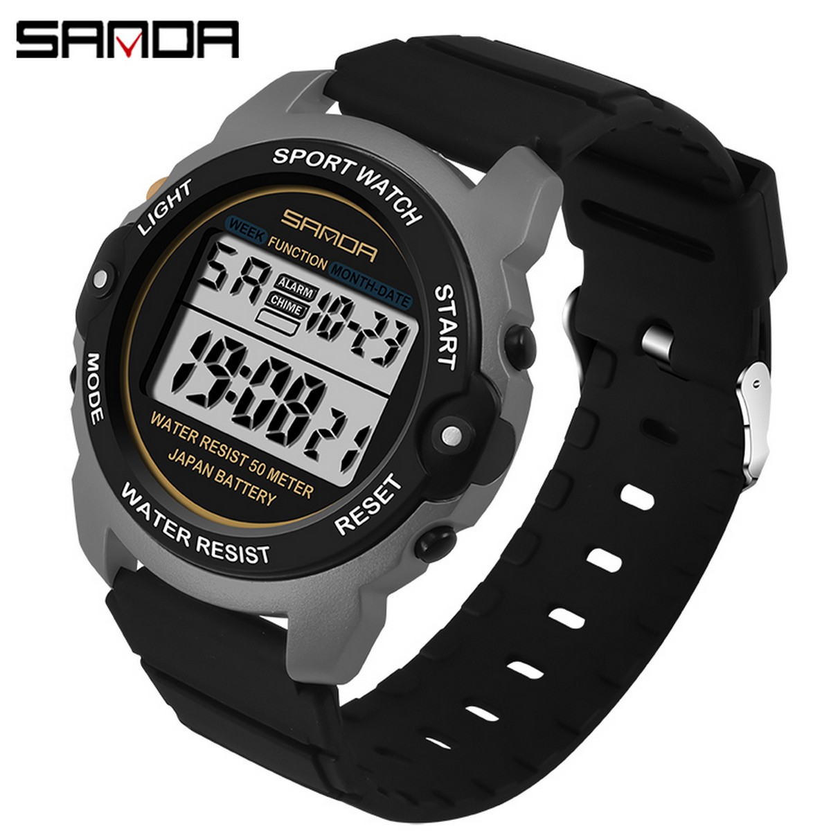 (New) waterproof men watch multifunctional sports fashion luxury brand digital men watch 6003