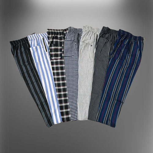 Mixed Cotton Trouser Pant For Men Random Design Multicolor - 1 Piece. 