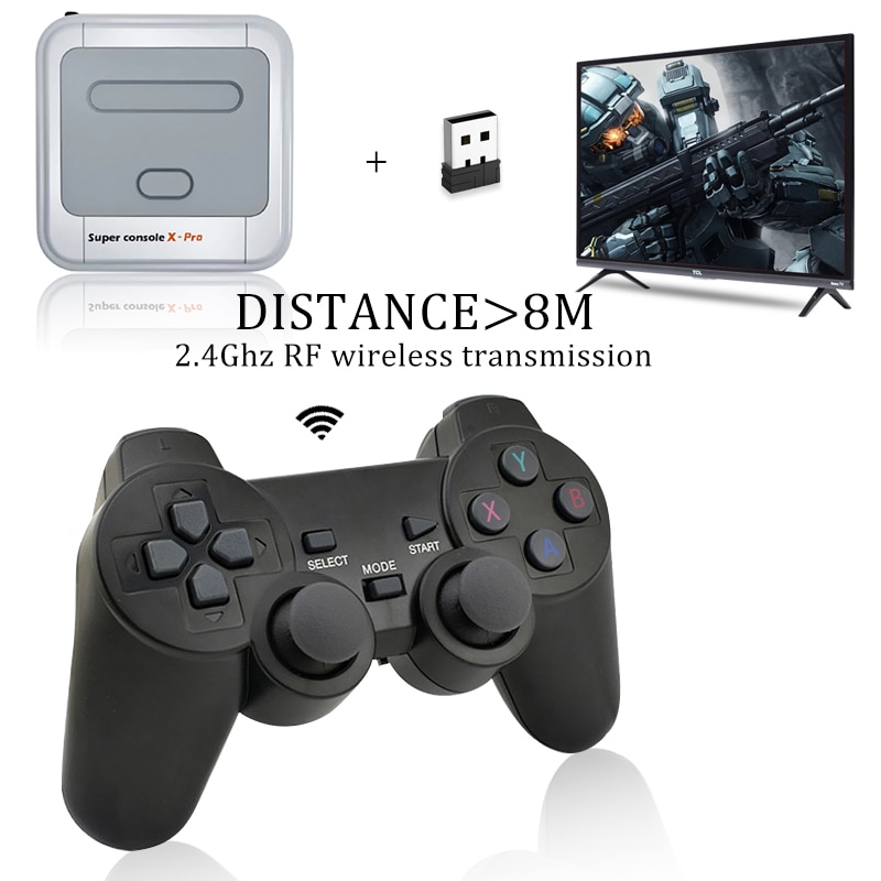 2.4Ghz Wireless Gamepad For Super Console X-pro Game Controller USB Joystick For TV Video Game Console Android TV BOX Phone. 