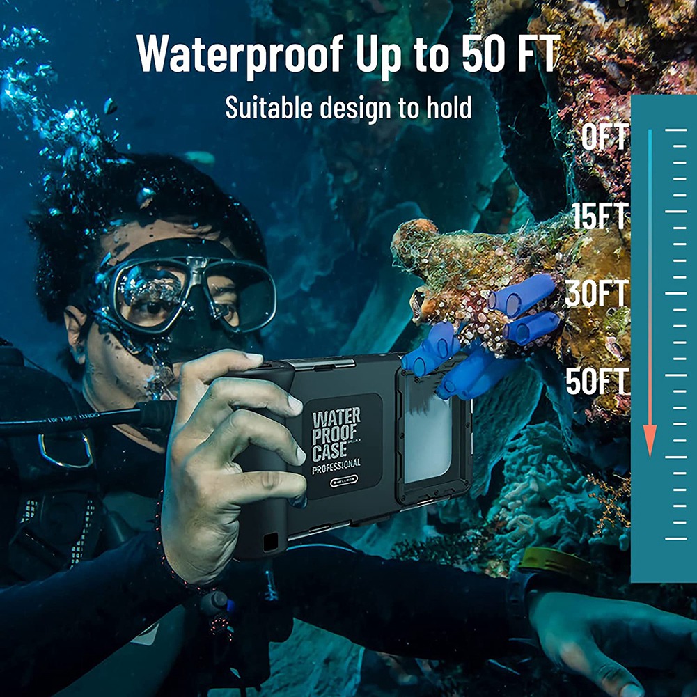 Submersible Waterproof Case for iPhone 13/12/11 Pro Max Floating. 