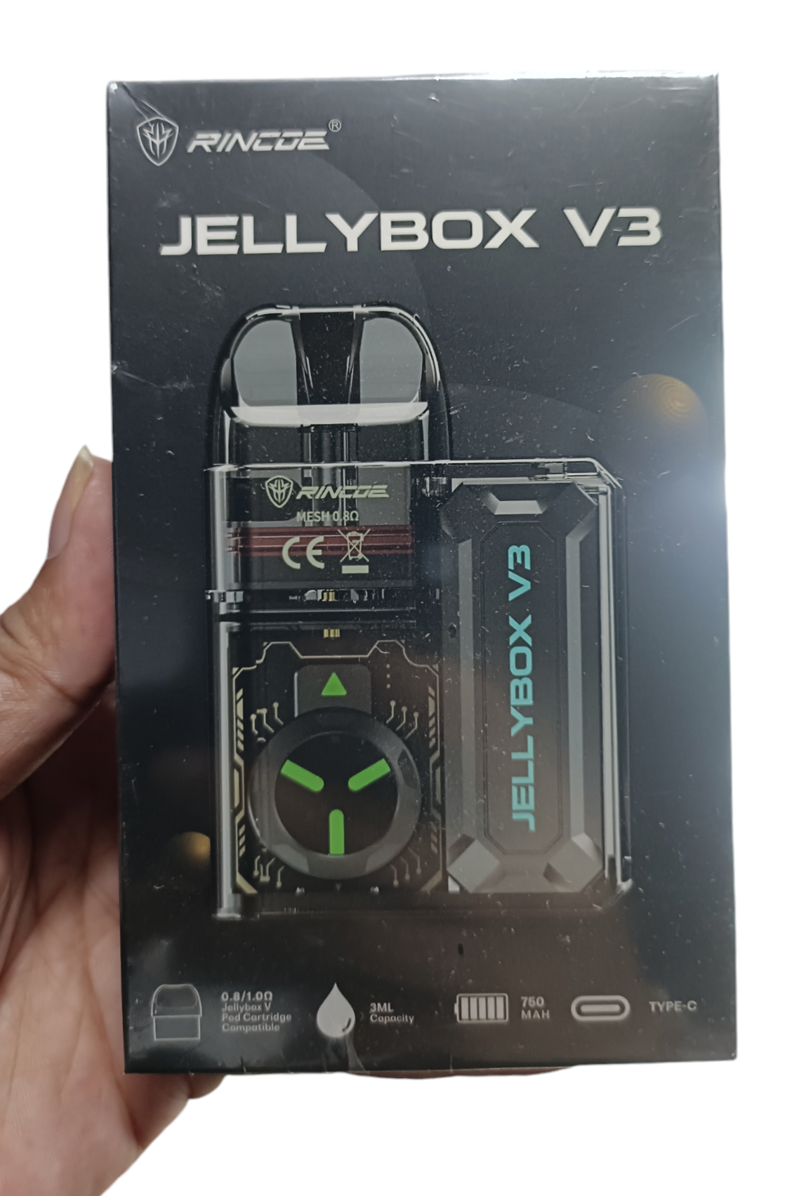 JellyBox V-3 Vape E Cigarette Random Colour (60ml FlvJuice Free). 