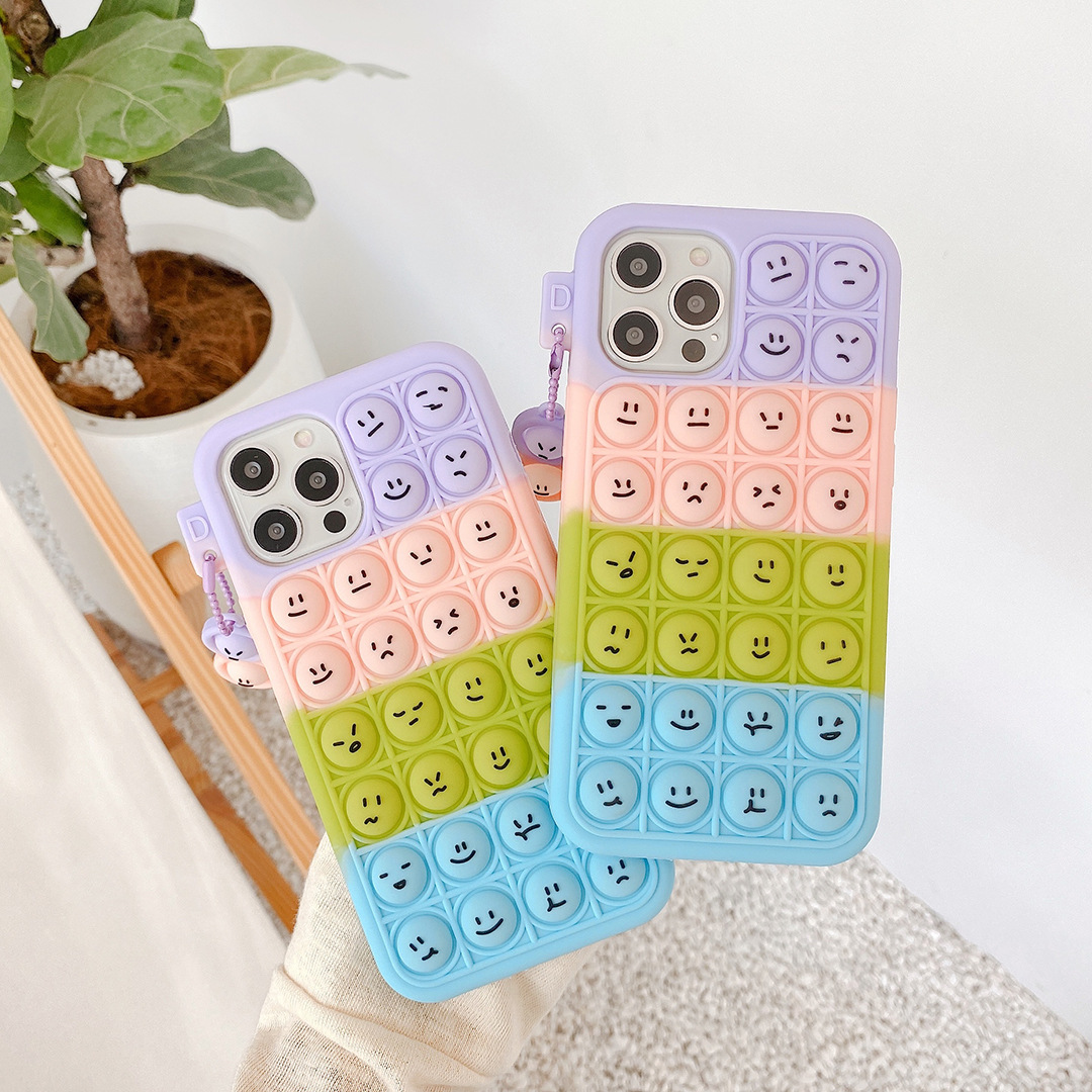 【Solo Yolo】Applicable to Samsung A52 Phone Case Deratization Pioneer Note20 Rainbow A02S Smiley Face Expression S21Plus Protective Sleeve