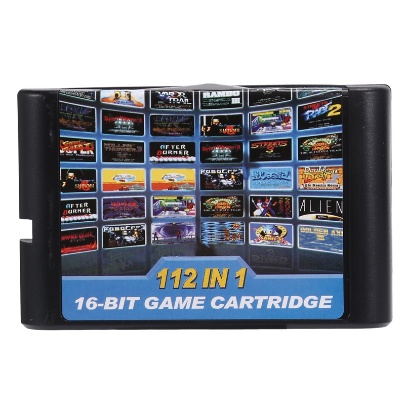112 in 1 Game Cartridge 16 Bit Game Cartridge for Sega Megadrive Genesis Game Cartridge for PAL and NTSC. 