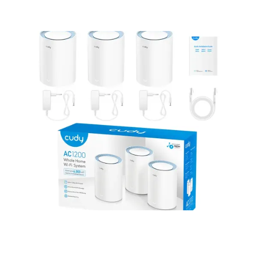 Cudy M1200 AC1200 Whole Home Mesh WiFi (3 Pack) Router