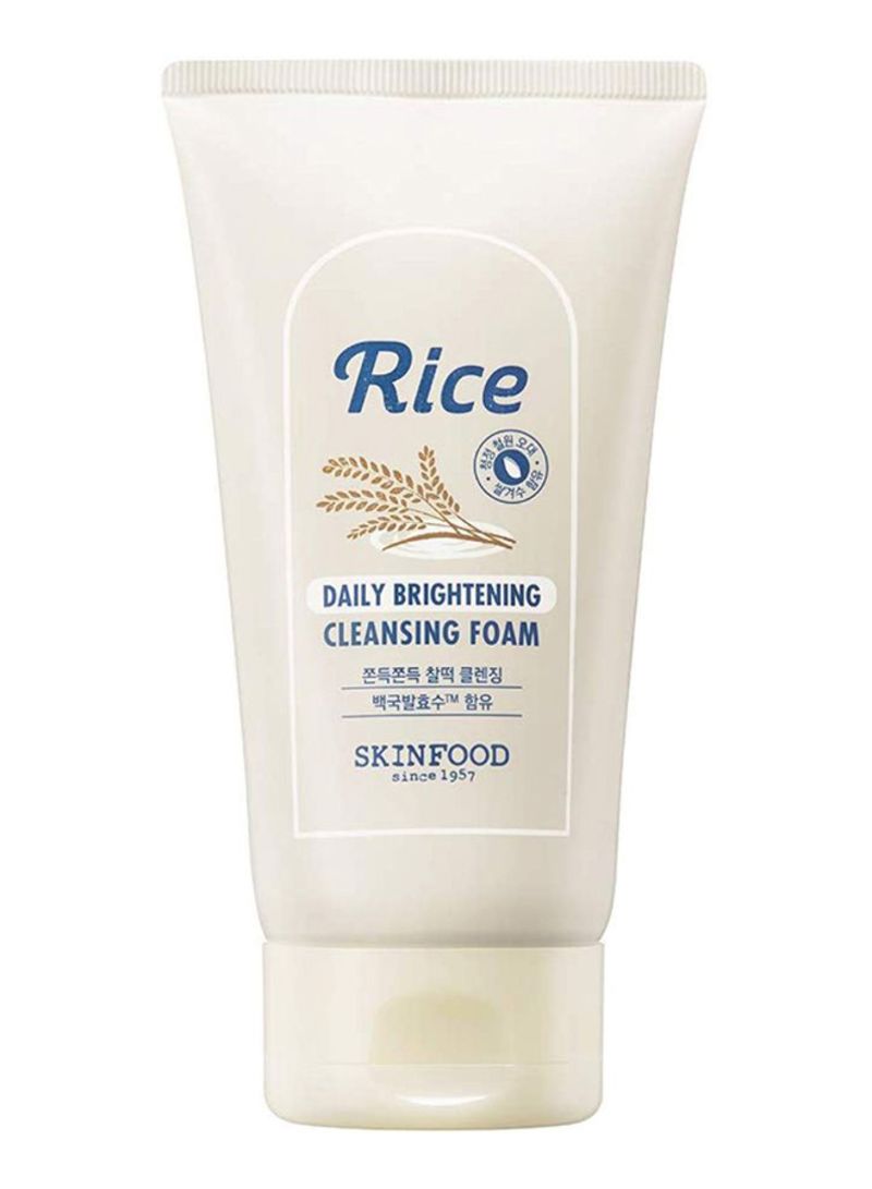 rice brightening cleansing foam