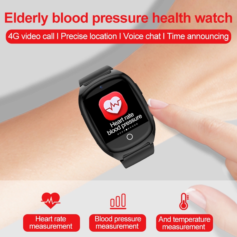 D300 1.54 inch IPS Screen Watch, Support Tracking and Positioning & Video Call With Body Temperature. 