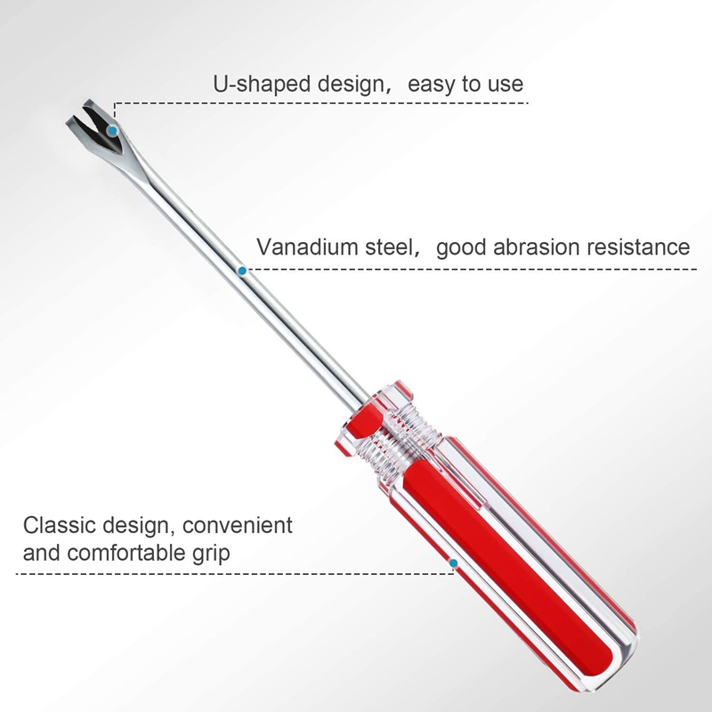 3Pcs Nail Pullers Tack Lifter 3mm V/U Tip Nail Staple Rivet Tack Puller Upholstery Staple Remover Screwdriver Tool. 