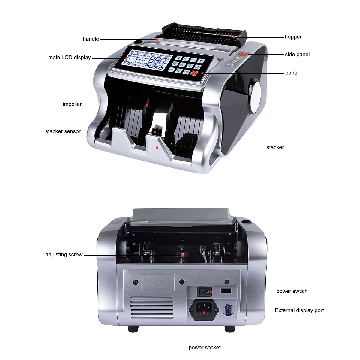 KINGTON AL 6600 Money Counting Machine with Fake note detector. 