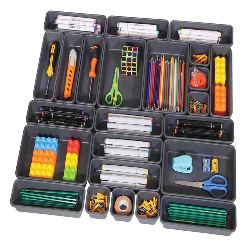 24 PCS Desk Drawer Organizer Tool Box Organizer Junk Drawer Organizers for Office. 