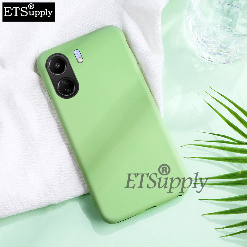 Phone case For Xiaomi Poco C65 Soft Silicone Liquid Lens Protection Slim Back Cover For Xiaomi Poco C65 case
