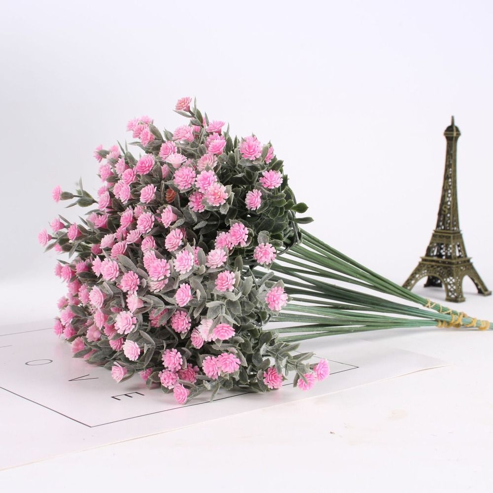 10pcs Simulation Flowers Handmade Artificial Gypsophila Flowers Realistic DIY Babysbreath Bridal Bouquet Exquisite Fake Flower Birthday Gift