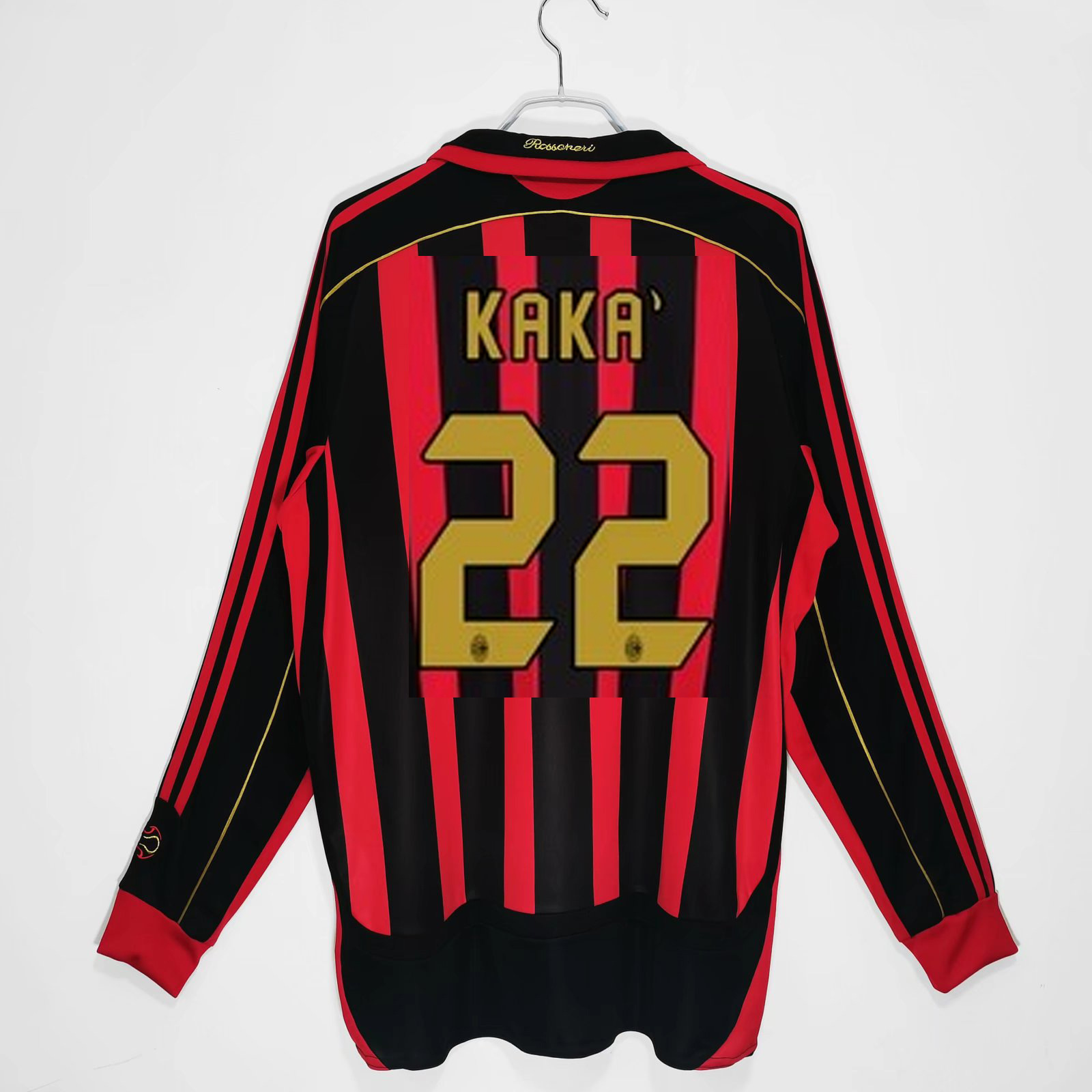 0607 AC Milan Retro Jersey Kacanesta Maldini Inzaji Pirlo Long Sleeve Football Jersey. 