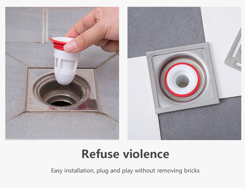 （New）Toilet Deodorant Floor Drain Core Bathroom Inner Core ewer Pet Control ilicone Anti-odor Artifact good effect and eay to ue. 