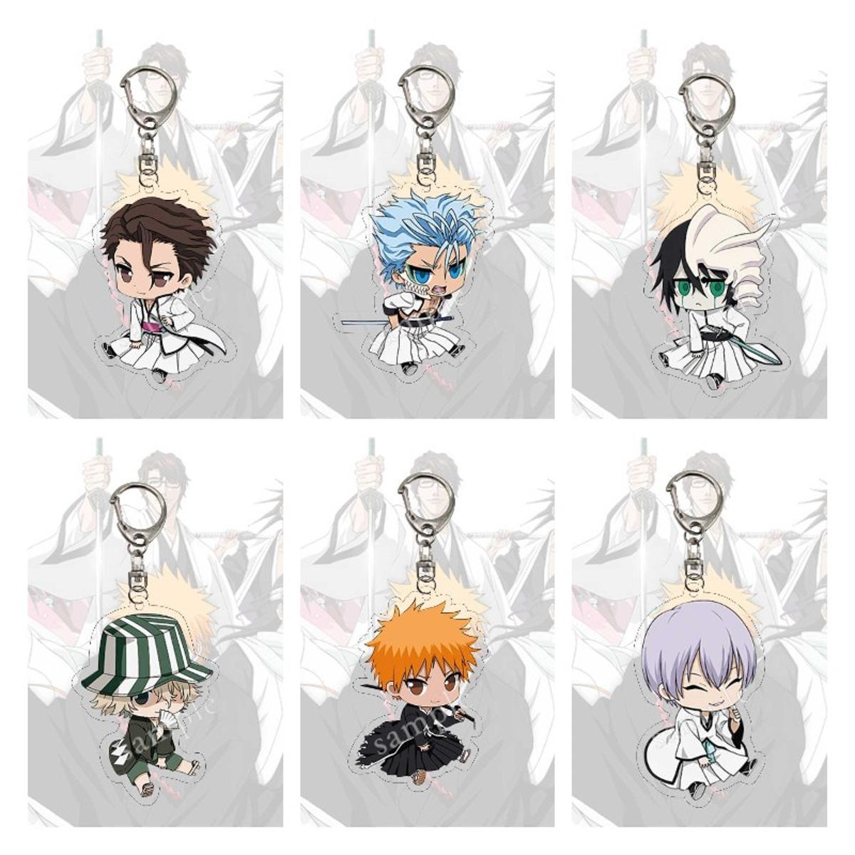 Hot Anime BLEACH Character Model Aizen Sousuke Ulquiorra cifer Grimmjow Jeagerjaques Acrylic Keychains Fans Christmas Gifts. 