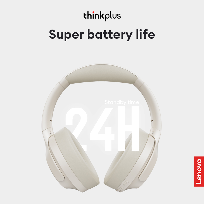 Lenovo Th46 Wireless Bluetooth 5.4 Headphones Scalable Super Battery Life Headset Hd Calling Active Noise Reduction Earbuds. 