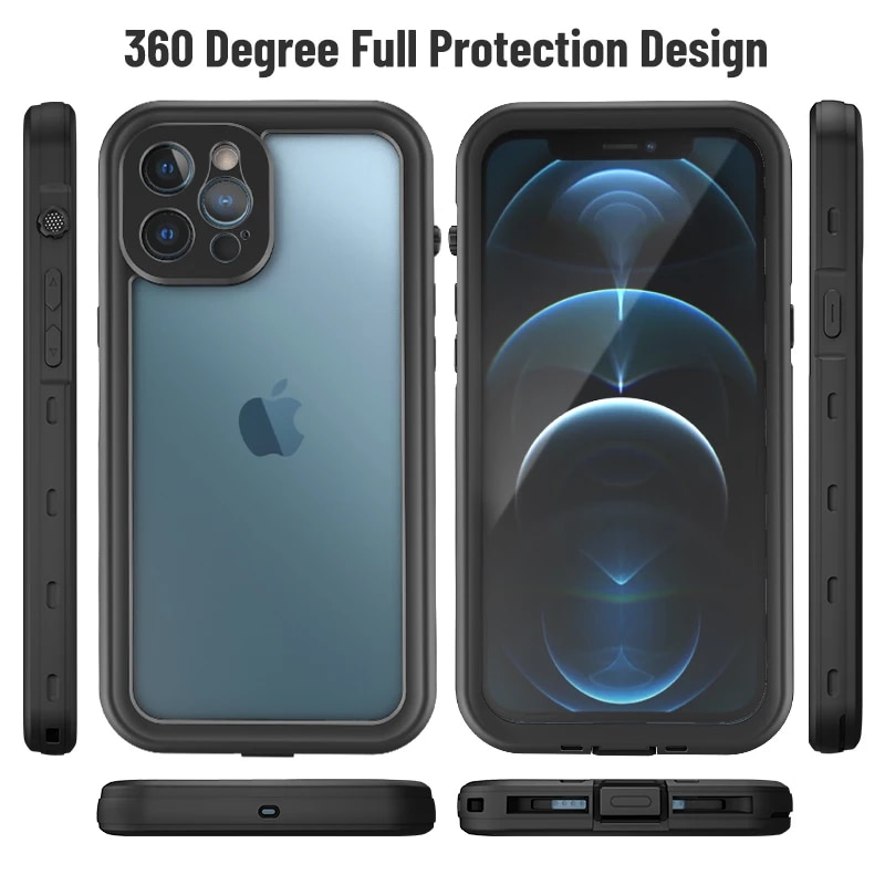 IP68 Waterproof Phone Case For IPhone 11 12 13 14 15 Pro MAX XR XS MAX Swimming Case For IPhone 8 7 Plus Shockproof Clear Cover. 