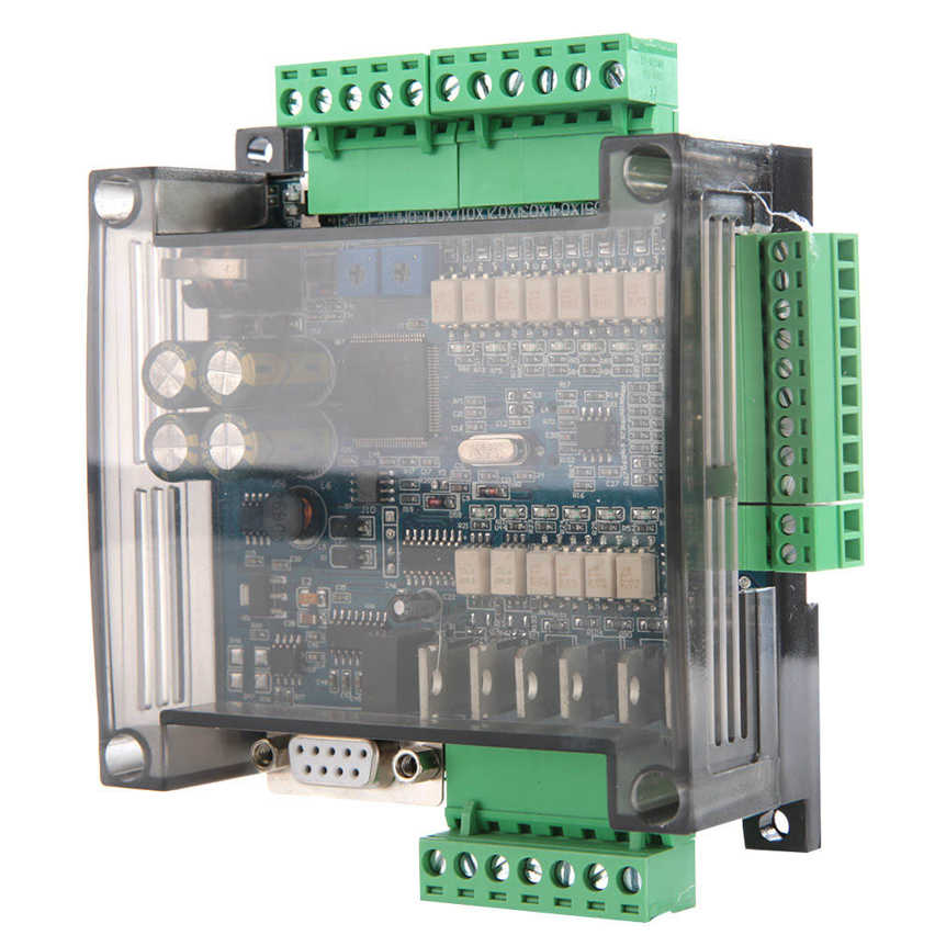 PLC Industrial Control Board FX3U-14MT Analog 6AD+2DA 24V DC 1A High Speed. 