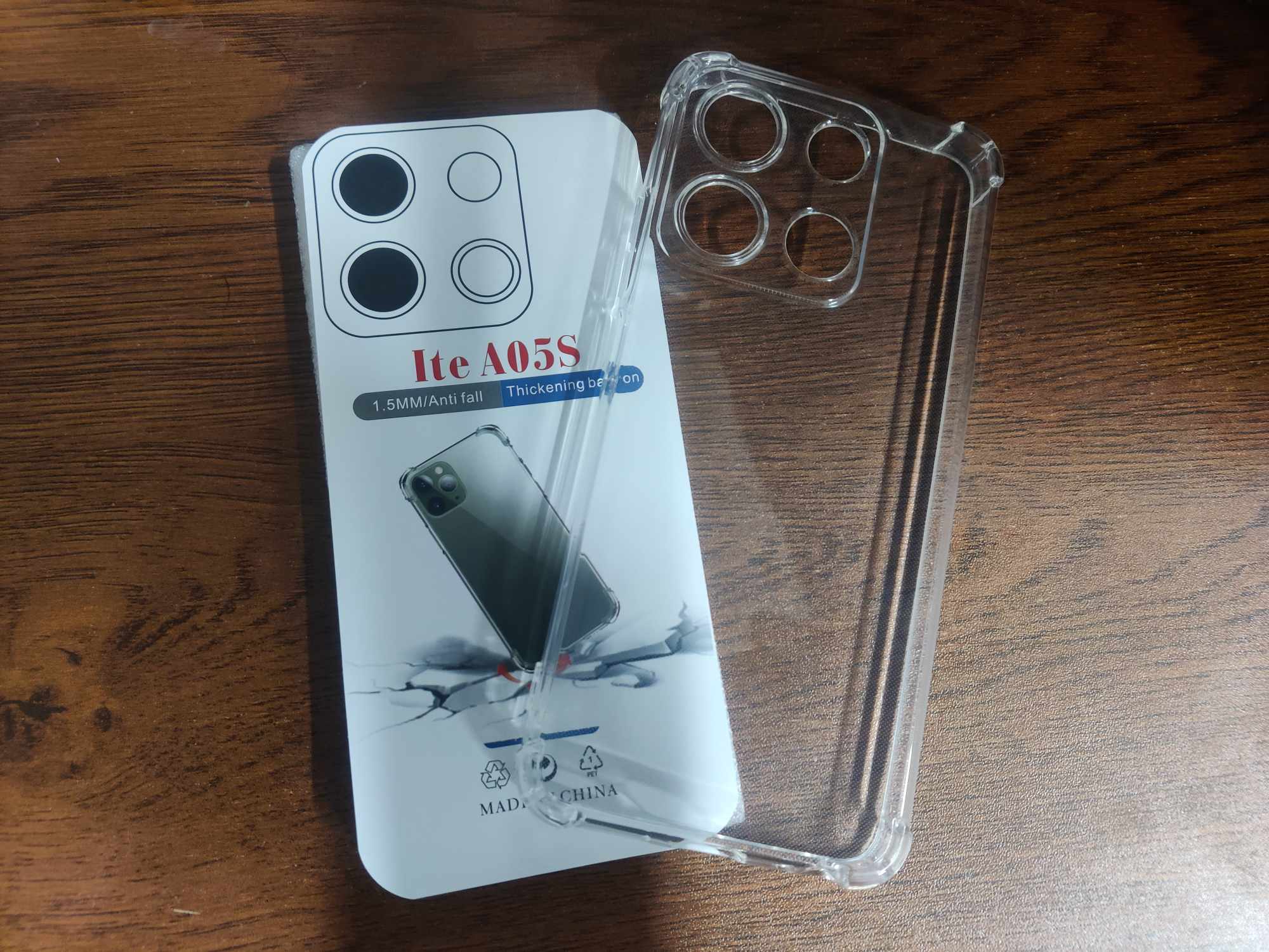 FOR ITEL A05S SOFT TRANSPARENT SHOCKPROOF BACK COVER. 