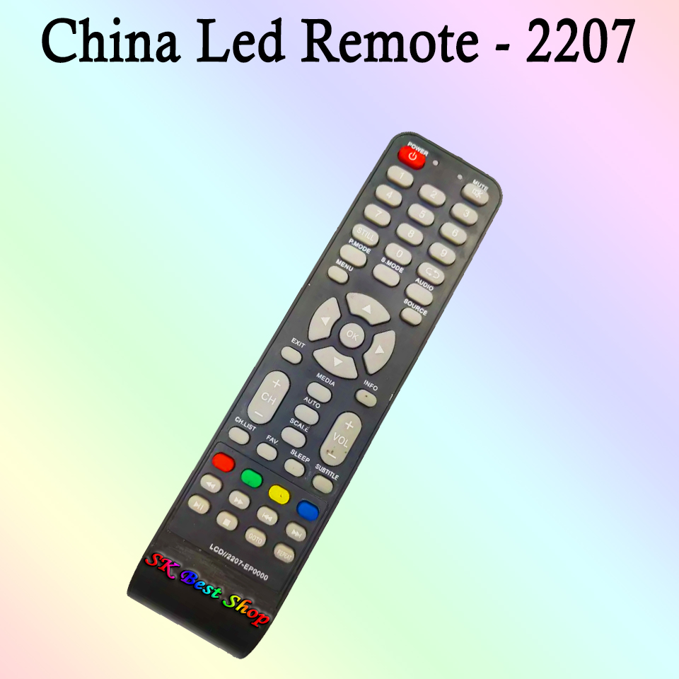 Remote Control for China TV 2207 China Led Remote EP000 China LCD LED 2207-EP0000 TV Remote Control