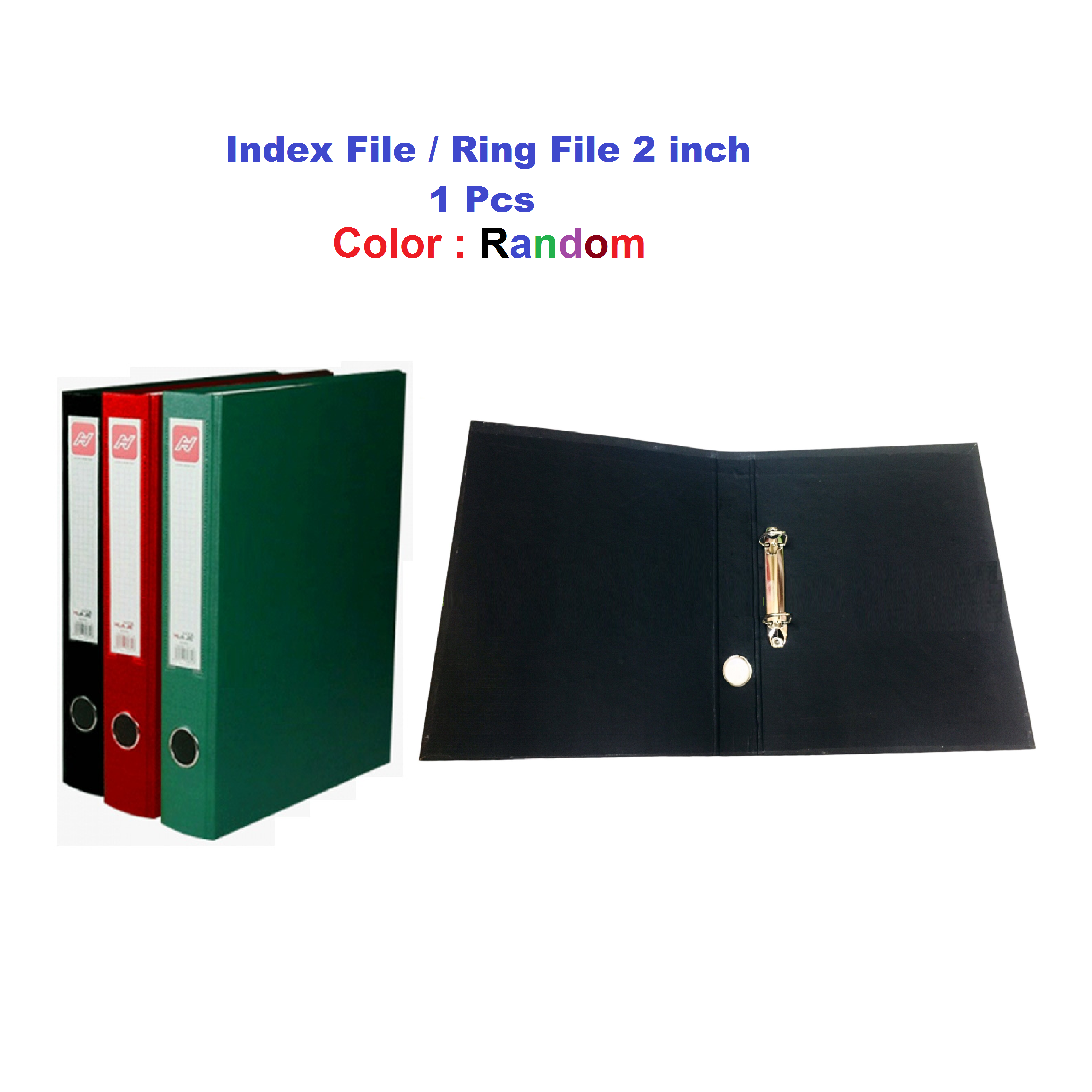 Index 2 Ring File A4 size  / Ring File 2 inch Random Color 1 Pcs. 