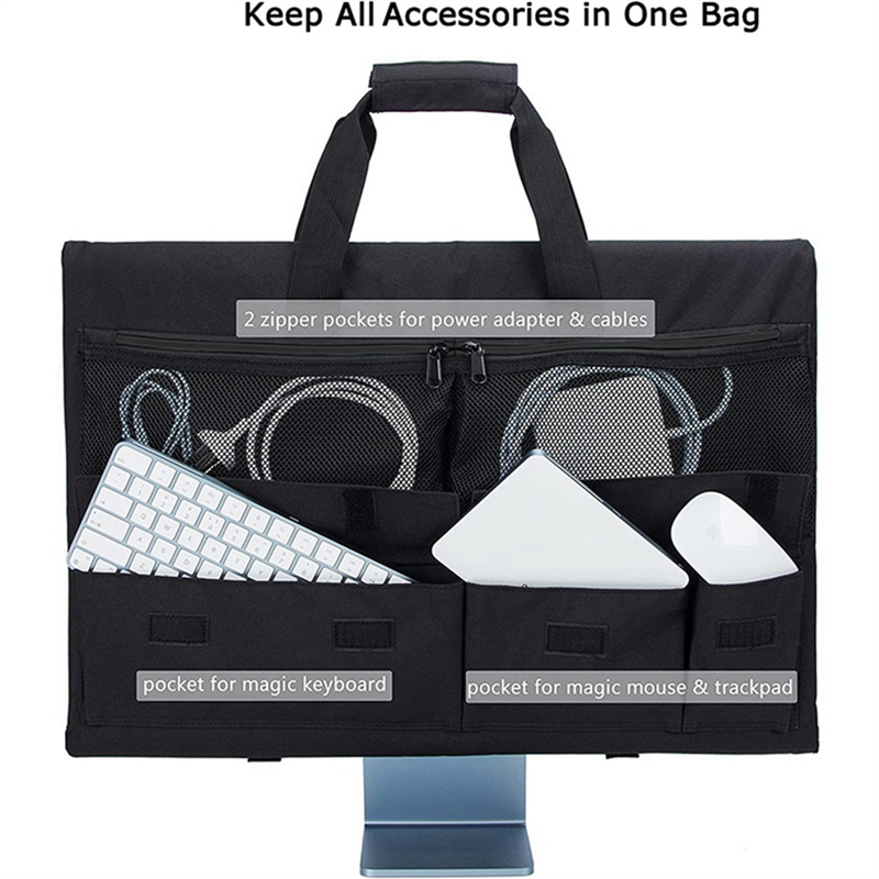 Travel Carrying Case for 24Inch Desktop Computer,Protective Storage Bag for Monitor Dust Cover with Handle. 