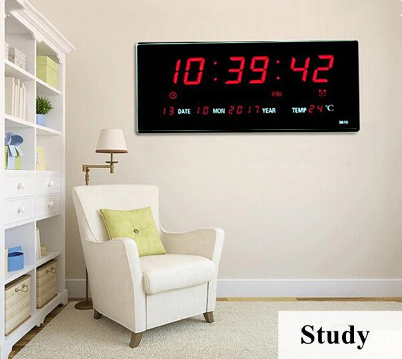 High Quality XY-3615 Digital LED Wall Clock And Large Display. 