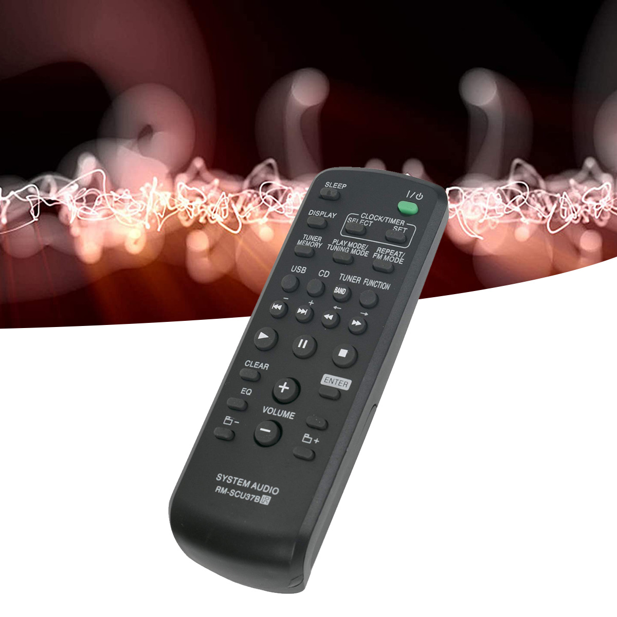 Replace Remote RM-SCU37B for Sony LBT-SH2000 SS-SH2000 CMT-BX3. 