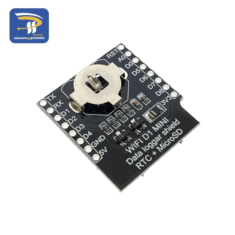 【Hey my home】Micro SD D1 Data Shield RTC DS1307 Clock For Arduino/Raspberry. 