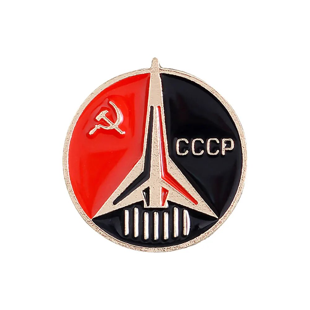 CCCP USSR Symbol Enamel Brooches Buckle Former Soviet Union Communism Lapel Pin. 