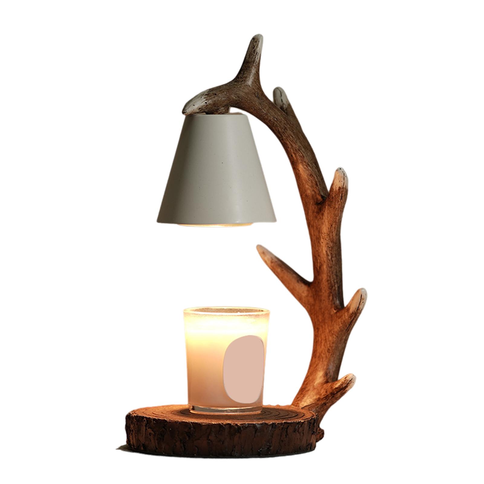 Vividaea Deer Antler Design Candle Warmer Antler Design Candle Warmer Lamp Dimmable Flameless Wax Melter for Scented Candles Aesthetic Multi-functional Light for Home Decor Buyers' Favorite