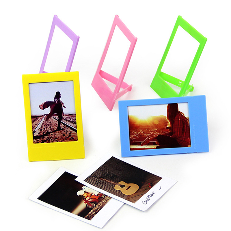 5Pcs 3" Desk Photo Frame Picture Frames for Fujifilm Instax Mini Colorful DIY Photo Frame Fridge Refrigerator Picture Frame Demoo