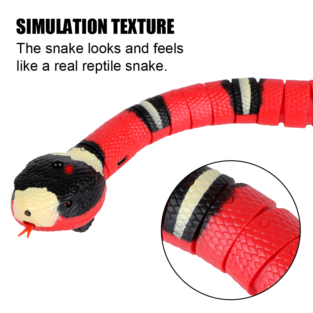 Smart Sensing Interactive Kitten Toy for Dogs Pet Cat Toys Teasering Play Automatic Electronic Snake USB Rechargeable. 