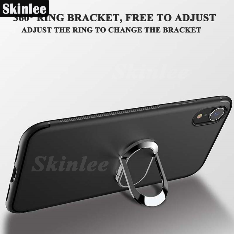 For infinix Smart 8 Plus Case Finger Metal Ring Kickstand Phone Case Car Holder Matte Soft Silicone Housing for infinix Smart8 Plus Phone Casing. 