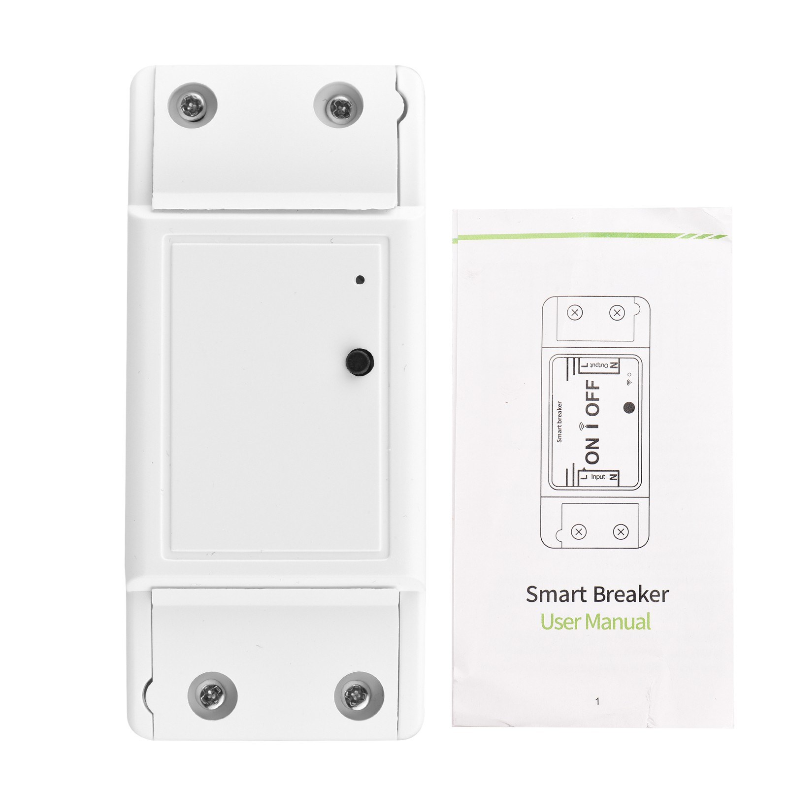 10A/2200W WiFi Smart Switch Compatible with Amazon Alexa for Google Home Timer - white. 