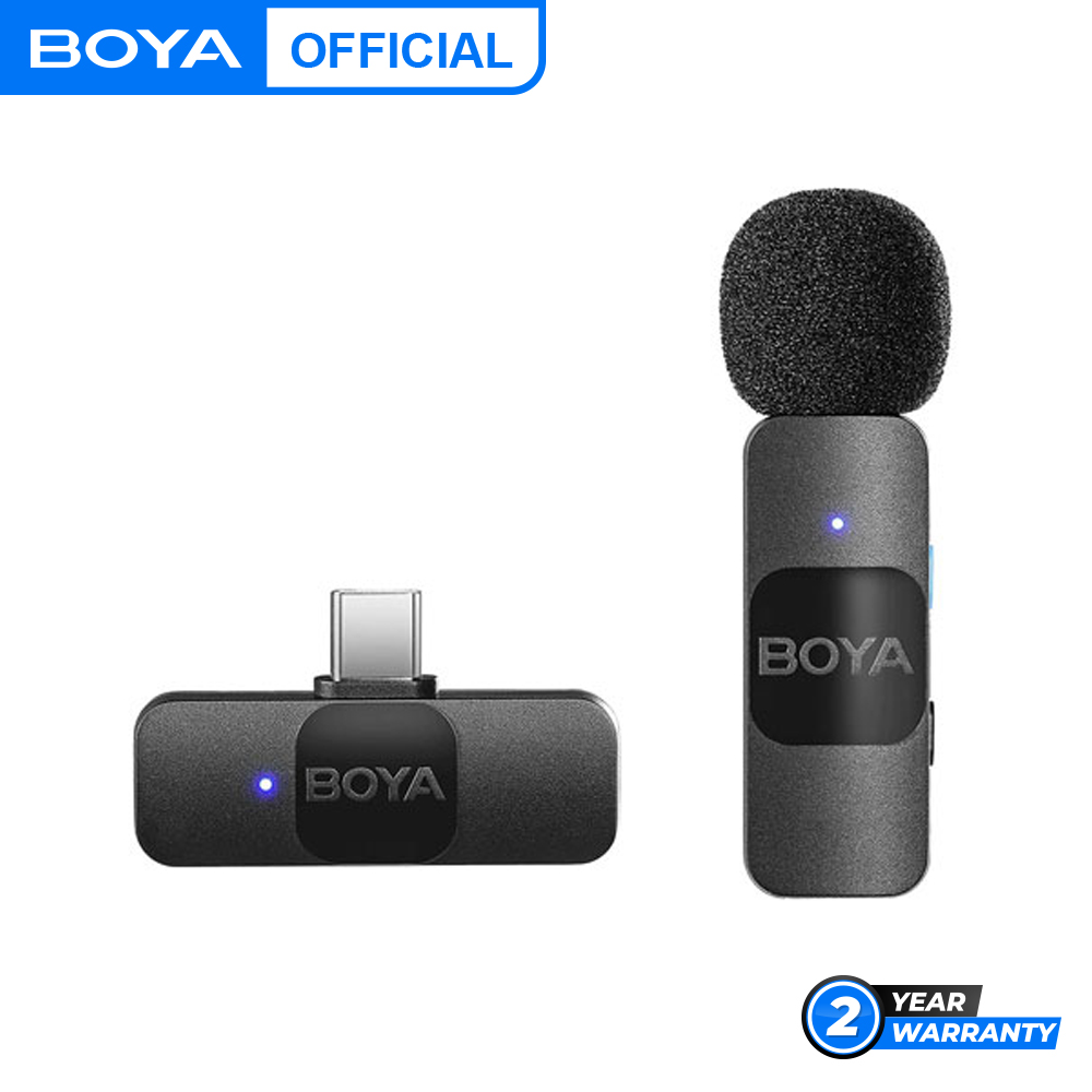 BOYA BY-V10 Professional Wireless Lavalier Mini Microphone for iPad Android Live Broadcast Gaming Recording Interview Vlog