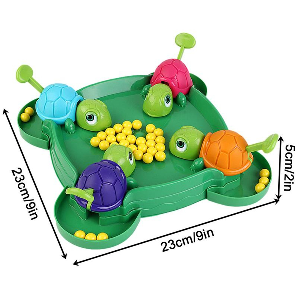 GC Little Turtle Eating Ball Board Game Multiplayer Competitive Race Parent-child Interactive Toys For Kids Gifts. 