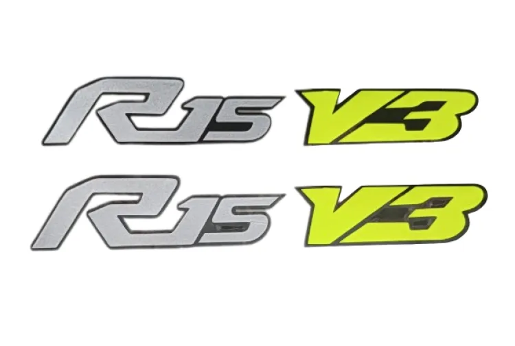 SIGN EVER YZF R6 Logo Stickers for Bike Yamaha R15 Sides Hood Vinyl Decals  L x H 15.00 cm X 6.00 cm Pack of 2 : Amazon.in: Car & Motorbike