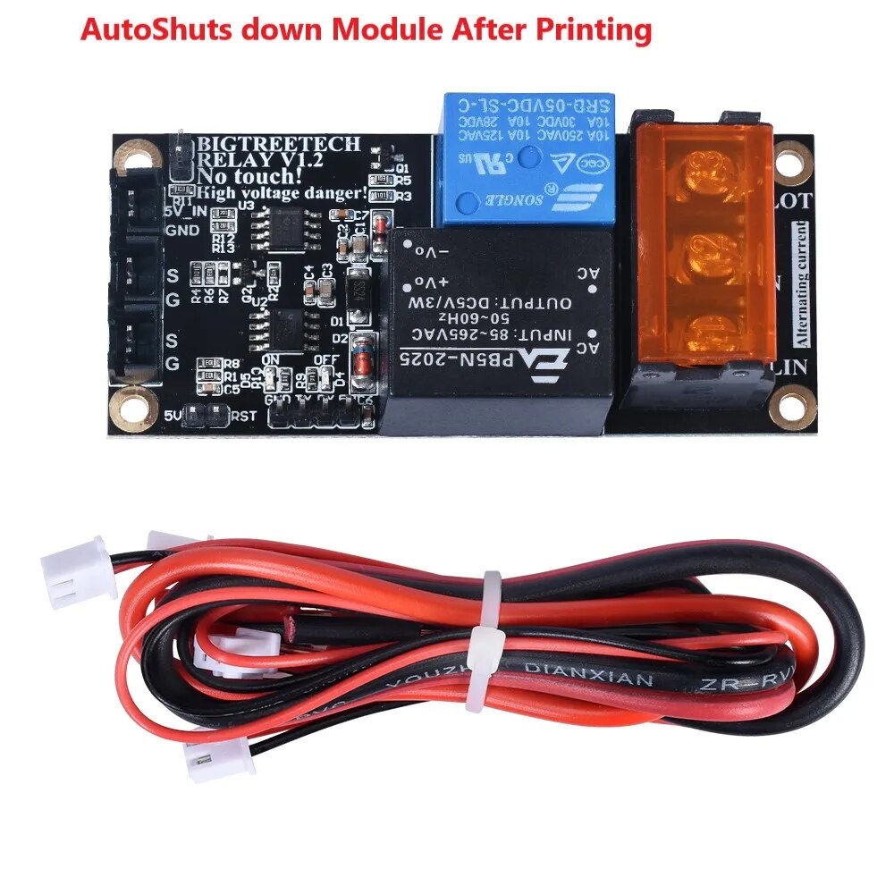 【YIYANGMAOYI111】BIGTREETECH Relay V1.2 Auto Shuts down After Printing Impresora 3d For V1.3 PRO CR10 Reprap 3D Printer
