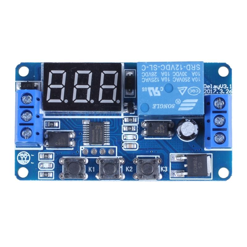 Automation DC 12V LED Display Digital Timer Control Switch Relay Module. 