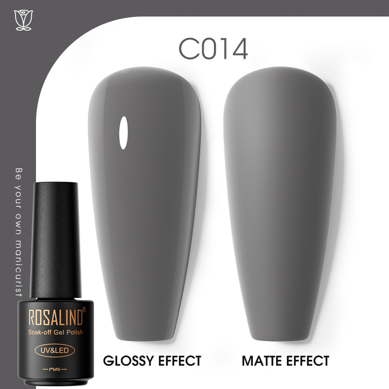 ROSALIND Gel Nail Polish Summer Color Flavorless UV Nail Enamel Semi-Permanent Varnish Nail Art Manicure Base Top All For Nails