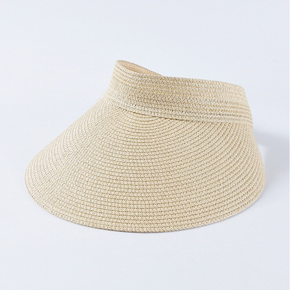 SHOWERSMILE Straw Visor Cap Female 