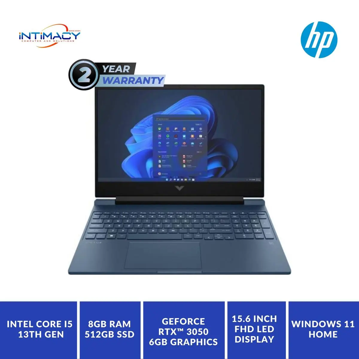 HP Victus 15-FA1093DX Intel Core i5 13th Gen RTX™ 3050 6GB Graphics 15.6″ FHD Laptop