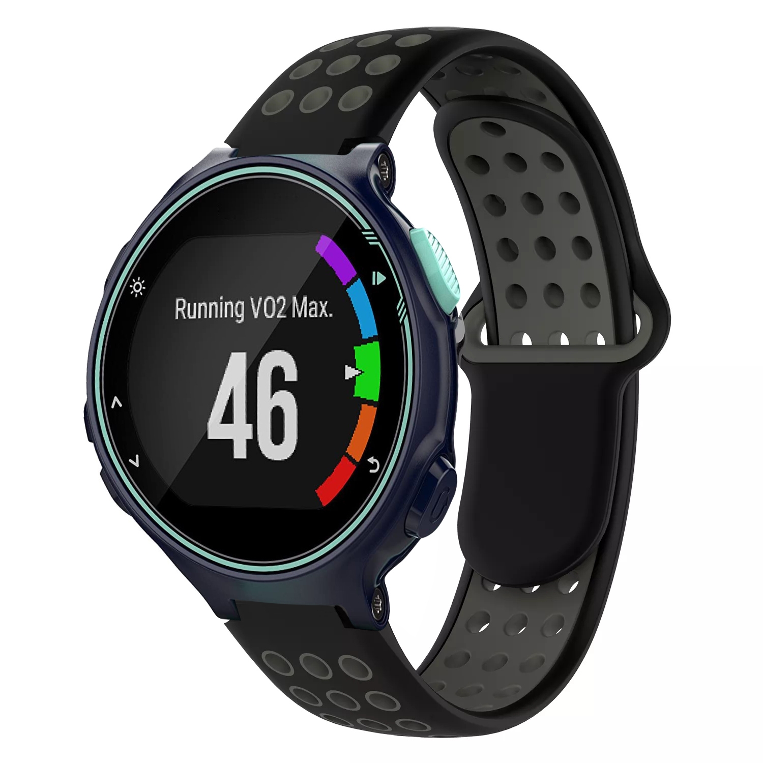 For Garmin Forerunner 735 / 735XT Two-Color Punched Breathable Silicone Watch Band For Garmin Forerunner 735 / 735XT /Garmin Forerunner 735 / 735XT. 
