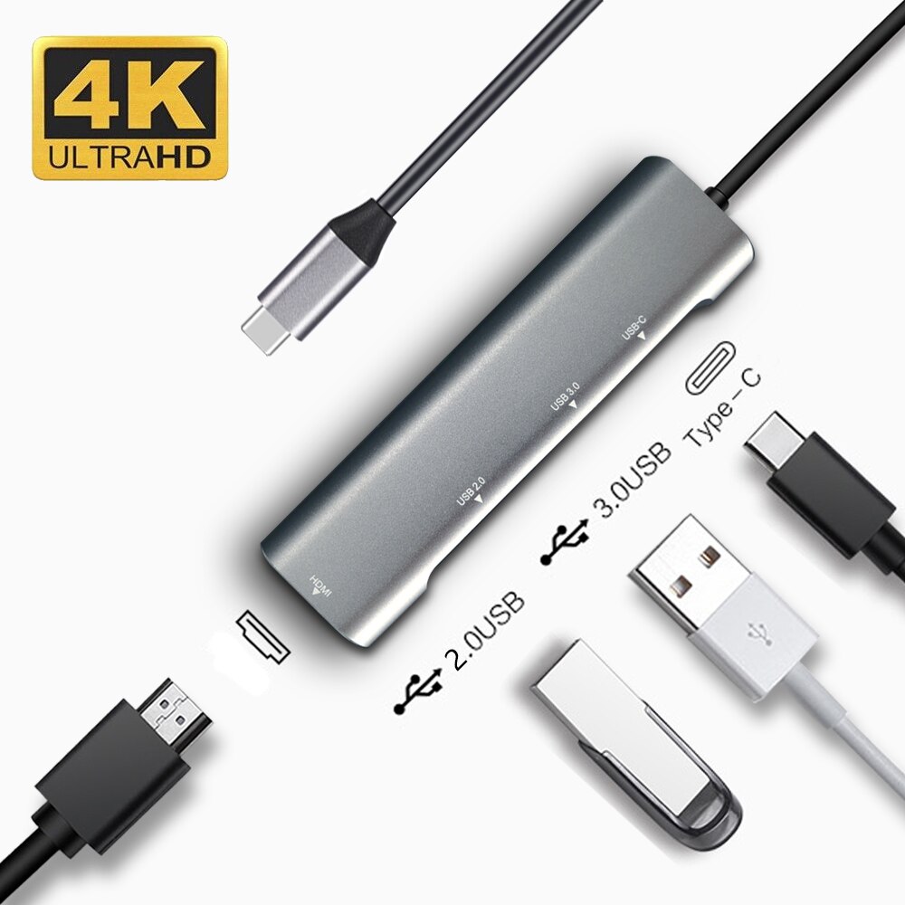 【VisioN Shop】USB C HUB USB C to HDMI-compatible USB MHL Thunderbolt 3 High Speed Adapter For MacBook Pro SamSung Xiaomi. 