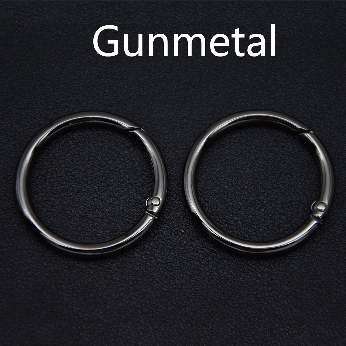 5pcs Metal O Ring Spring Clasps for DIY Jewelry Openable Round Carabiner Keychain Bag Clips
