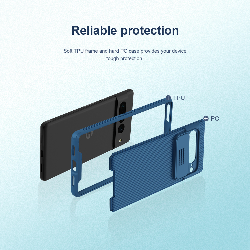 For Google Pixel 7 Pro 5G Case Camshield Slide Camera Protection Back Cover pixel7 Casing. 