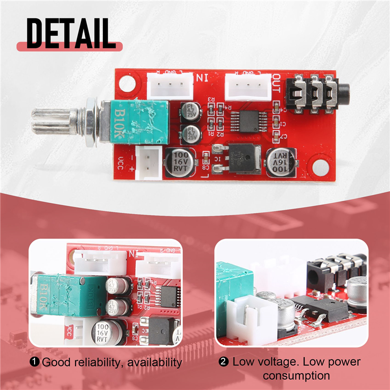 Headphone Amplifier Board MAX4410 Miniature Amp Can Be Used As a Preamplifier Instead of NE5532. 