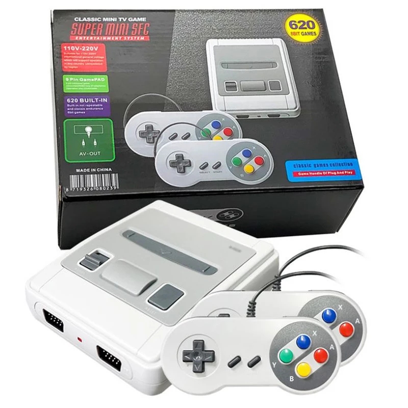Mini Retro Video Game Console For SNES Home Game Player AV Output